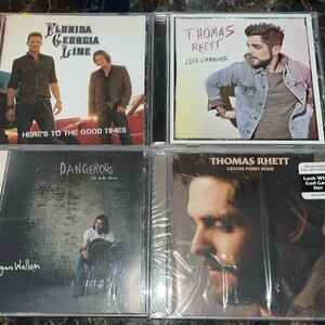 Lot of 4 country cds. Thomas Rhett, Florida Georgia line, and Morgan Wallen